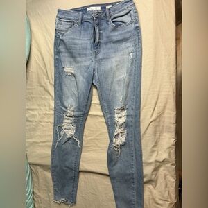 eunina Light Blue High-Rise Skinny Jeans